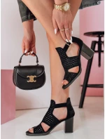 Dámské sandály na jehlovém podpatku AMIRIA black FashionStreet ZY0806