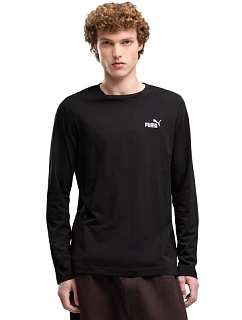 Pánské tričko Puma ESS No. 1 Logo Longsleeve Tee, černé, 682546 01