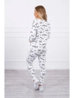 Sada s nápisy bílé barvy