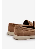 Mužské mokasíny z ekologického semiše béžové Rivanell