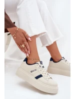 Dámské Tenisky Na Platformě Big Star SS274347 Světle Béžové
