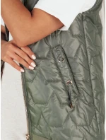 Dámská prošívaná vesta COLINE zelená FashionStreet TY4118