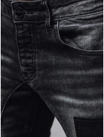 Pánské černé džínové kalhoty FashionStreet UX4298