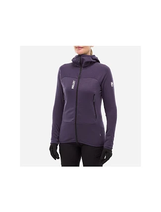 Dámská mikina MILLET Fusion Grid Hoodie ve fialové barvě Dámská mikina MILLET Fusion Grid Hoodie ve fialové barvě