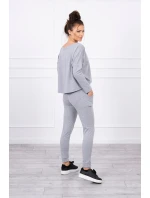 Souprava s oversize šedou halenkou Souprava s oversize šedou halenkou