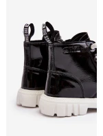 Ocieplane Lakierované Botky Dětské Big Star MM374147 Černé