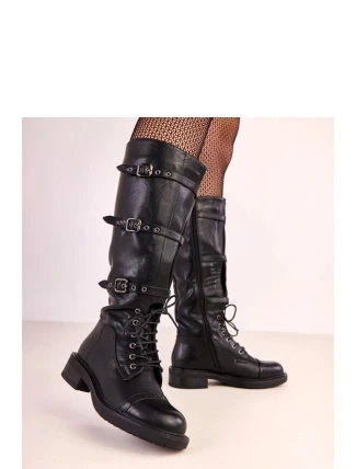 Dámské kozačky E8663 Černá - Yolera Dámské kozačky E8663 Černá - Yolera