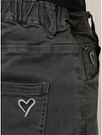 Dámské džíny Mom Fit s vysokým pasem, tmavě šedé, FashionStreet UY3209 Dámské džíny Mom Fit s vysokým pasem, tmavě šedé, FashionStreet UY3209