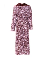 Dámský župan Flora s kapucí 3956 4803 mauve wine - Vestis
