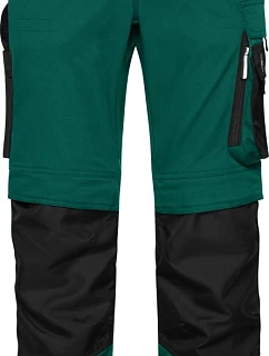 Daiber JN 1832 (42-60) Pracovní kalhoty "Modern Style" - Strong 02.132M dark green/black