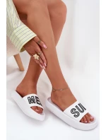 Dámské Pantofle Na Silné Podešvi SUMMER Bílé Vinceza 76051 Dámské Pantofle Na Silné Podešvi SUMMER Bílé Vinceza 76051