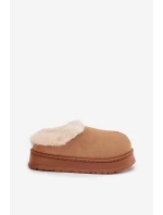 Dámské pantofle s kožíškem Camel Eveline