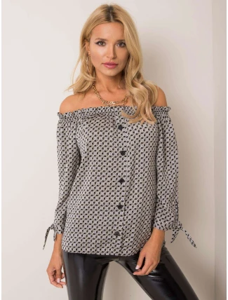 Halenka D52211W10987B černobílá Halenka D52211W10987B černobílá