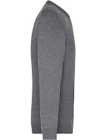 Daiber JN 659 Pánský svetr s výstřihem do V 02.0659 grey heather Daiber JN 659 Pánský svetr s výstřihem do V 02.0659 grey heather