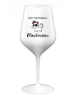 SOM MAČKONALÁ. MAČKOROŽEC - biely nerozbitný pohár na víno 470 ml SOM MAČKONALÁ. MAČKOROŽEC - biely nerozbitný pohár na víno 470 ml