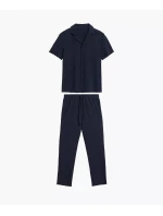 Atlantic BNMP-002 pyžamo kr/r S-2XL pánské pyžamo na zip Atlantic BNMP-002 pyžamo kr/r S-2XL pánské pyžamo na zip