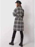 Dámský kabát LK EN 508342 2.68 černobílý Dámský kabát LK EN 508342 2.68 černobílý