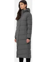 Dámský prošívaný kabát H4Z22-KUDP012-24S šedý - 4F