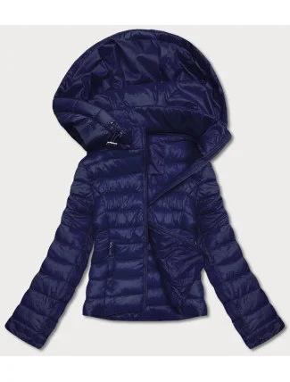 Tmavě modrá dámská prošívaná bunda pro přechodné období (23M9001-221) Tmavě modrá dámská prošívaná bunda pro přechodné období (23M9001-221)