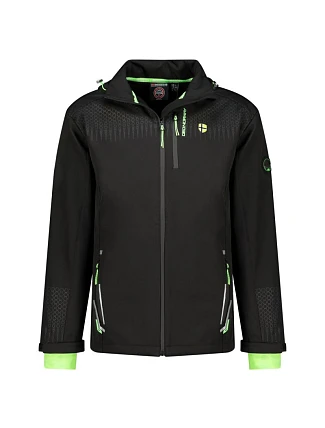 Geographical Norway Pánská softshellová bunda Trelino Black-Green Db Men 0124 black / green (WZ8556H/GN-Black / Green)
