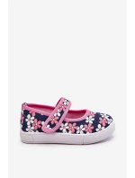 Dětské balerínky v květech námořnických modro-růžových Noah