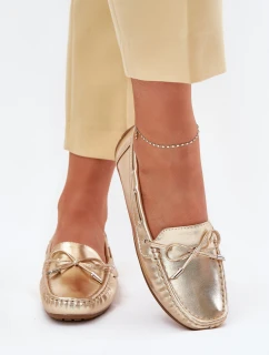 Dámské eko kůže mokasíny zlaté Si Passione