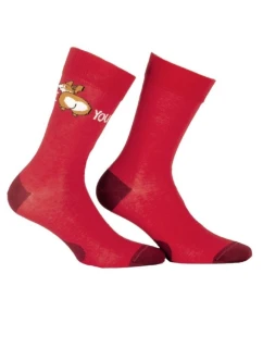 PERFECT WOMAN Valentýnské vzorované ponožky pro ženy