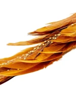 OZDOBNÝ PTÁČEK NA KLIPU 38CM ZLATÝ