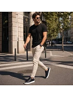 Pánské sportovní polobotky z eko kůže černé Big Star TT174332 Pánské sportovní polobotky z eko kůže černé Big Star TT174332