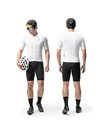 Rockbros YDDX011 Cyklistický dres Diamond s krátkým rukávem - velikost XXS - bílý