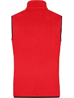 Daiber JN 1310 Pánská fleecová vesta 02.1310 red/black