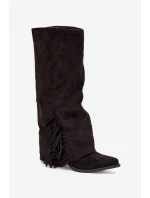 Kozačky na podpatku  model 219589 Step in style