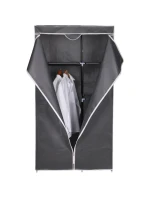 TEXTILNÍ ZAHRADA 90x45x170 cm tmavě šedá 8811