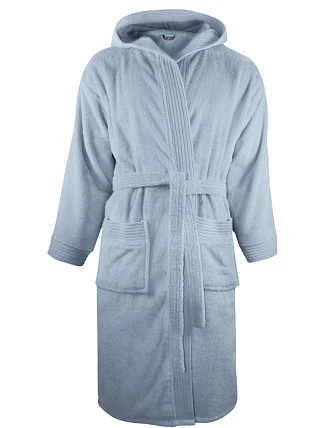 The One Towelling Bathrobe hooded Župan s kapucí 48.1021 light blue