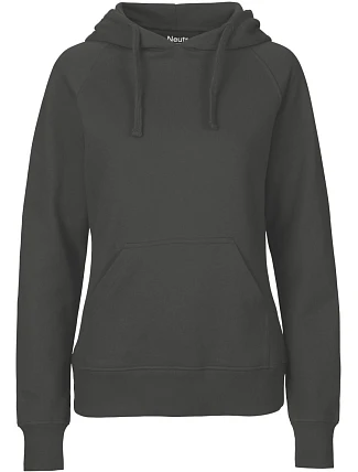 Neutral O 83101 Dámská mikina s kapucí z bio bavlny 77.8311 charcoal