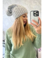 Fleecová čepice Paulina K227 světle šedá