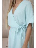 Mušelínové šaty s pasem mincovna