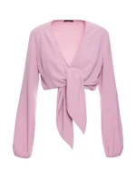 M861 Zavazovací top - krepový růžový