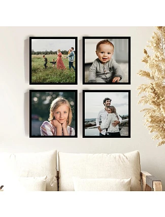 Personalizovaný magický fotoobraz v rámu - 4x čtverec 20x20 - fotografie Personalizovaný magický fotoobraz v rámu - 4x čtverec 20x20 - fotografie