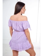 Vyšívaná sada ve fialové barvě Vyšívaná sada ve fialové barvě