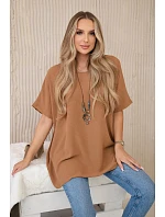 Oversized halenka s přívěskem Velbloud Oversized halenka s přívěskem Velbloud