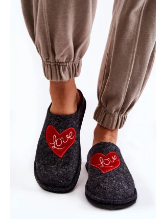 Domácí pantofle Big Star KK276019 Černá a červená