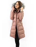 Dámská zimní prošívaná bunda starorůžová (7701) Dámská zimní prošívaná bunda starorůžová (7701)