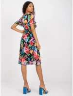 Šaty DHJ SK 13162.92 černá a červená Šaty DHJ SK 13162.92 černá a červená