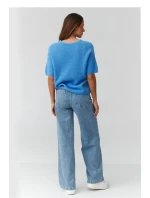 Svetr s krátkým rukávem  model 224083 Makadamia