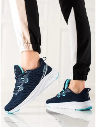 Klasické modré tenisky dámské bez podpatku Klasické modré tenisky dámské bez podpatku