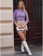 Dámský svetr DIDI lila FashionStreet MY1593 Dámský svetr DIDI lila FashionStreet MY1593