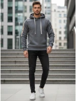 Pánská šedá mikina FashionStreet BX5945