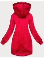 Dlouhá červená dámská mikina (AMG-855B) Dlouhá červená dámská mikina (AMG-855B)