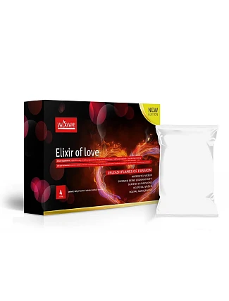 Rozpustné afrodiziakum pro muže a ženy Elixir Of Love 4 sáčky (Á5,28MG) - Valavani Rozpustné afrodiziakum pro muže a ženy Elixir Of Love 4 sáčky (Á5,28MG) - Valavani